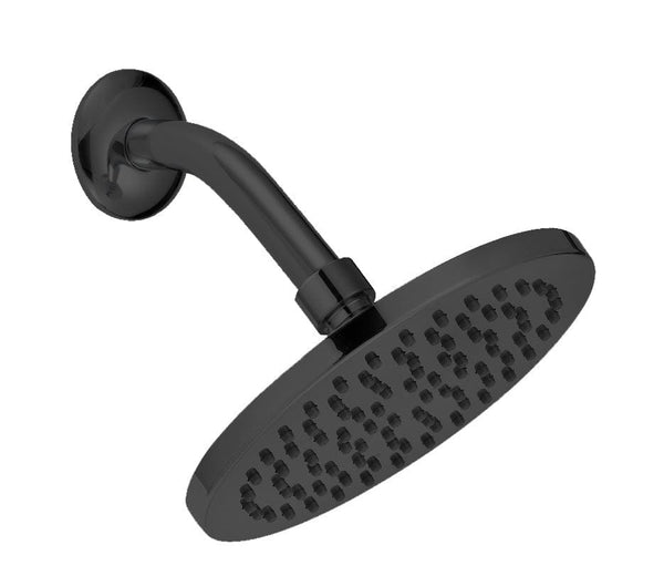 Acqua Round Shower 8 Inches Matte Black