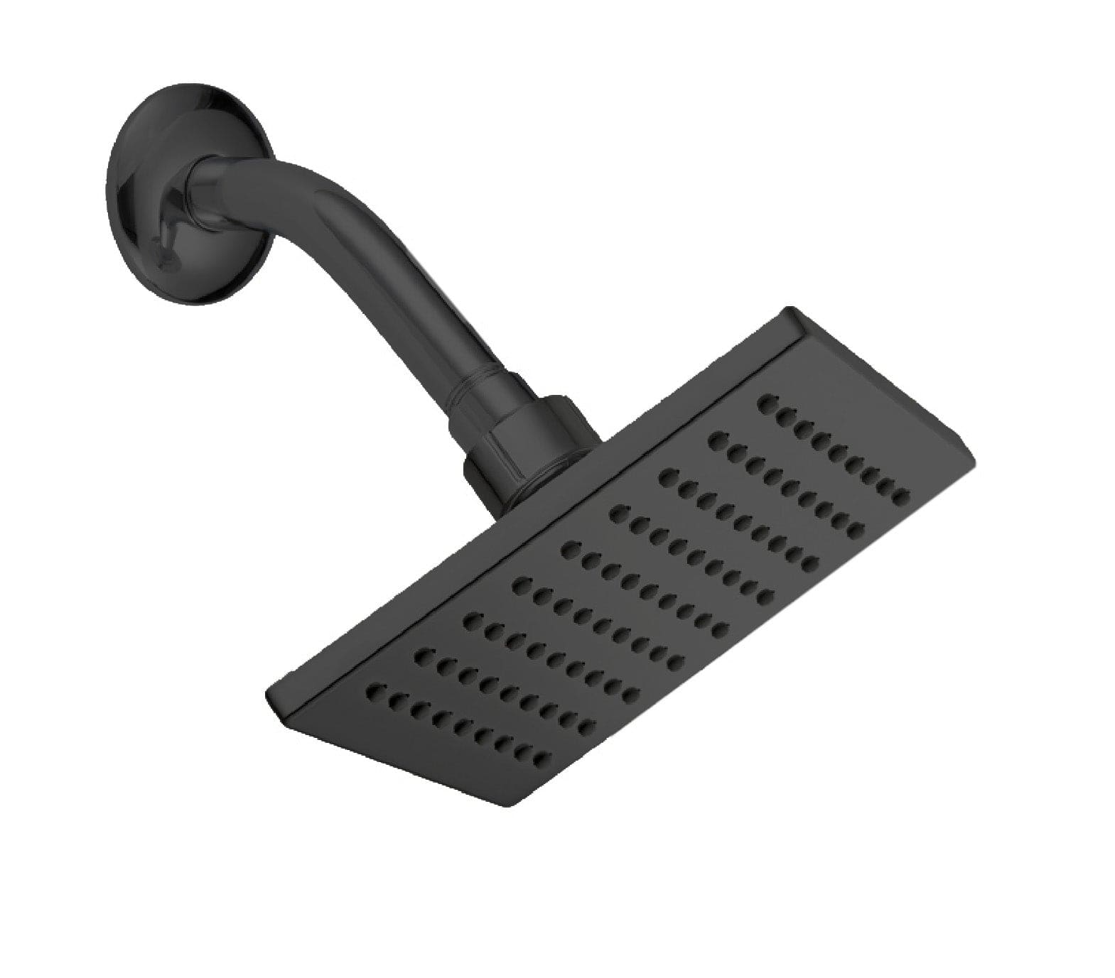 Acqua Shower SQR 6 Inches Matte Black
