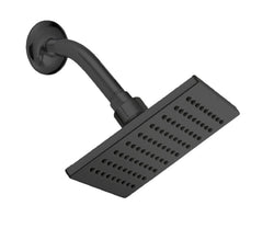 Acqua Shower SQR 6 Inches Matte Black