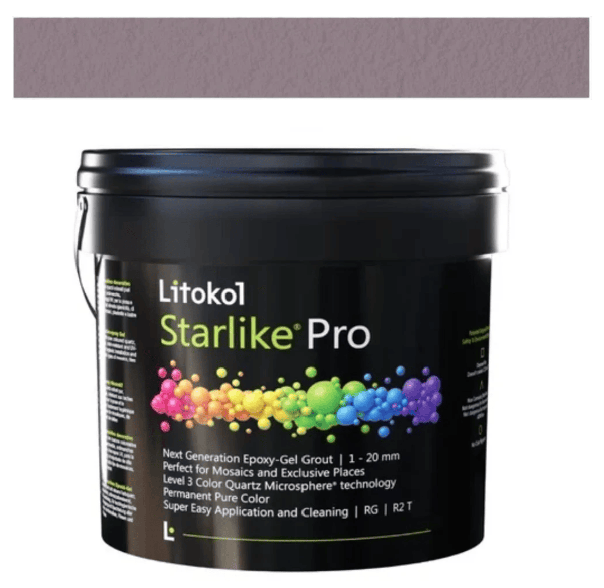 STARLIKE PRO 55 AGATA VIOLA, 5.5LB PAIL - TILE GROUT - Tiles and Deco