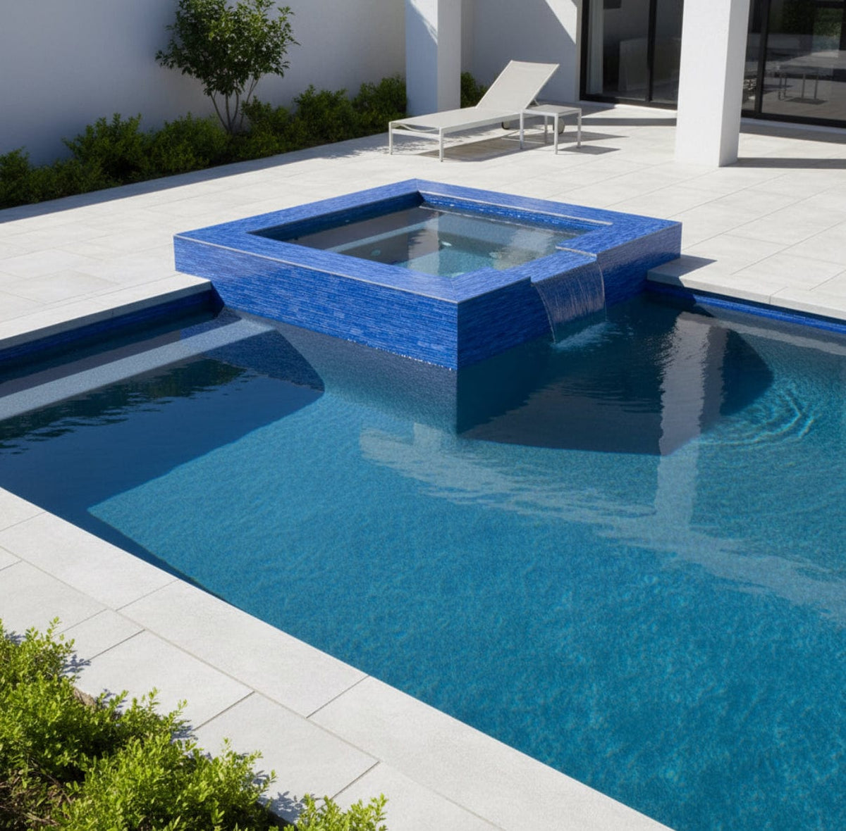 Ripple Electric Blue 1x2 - Tiles and Deco
