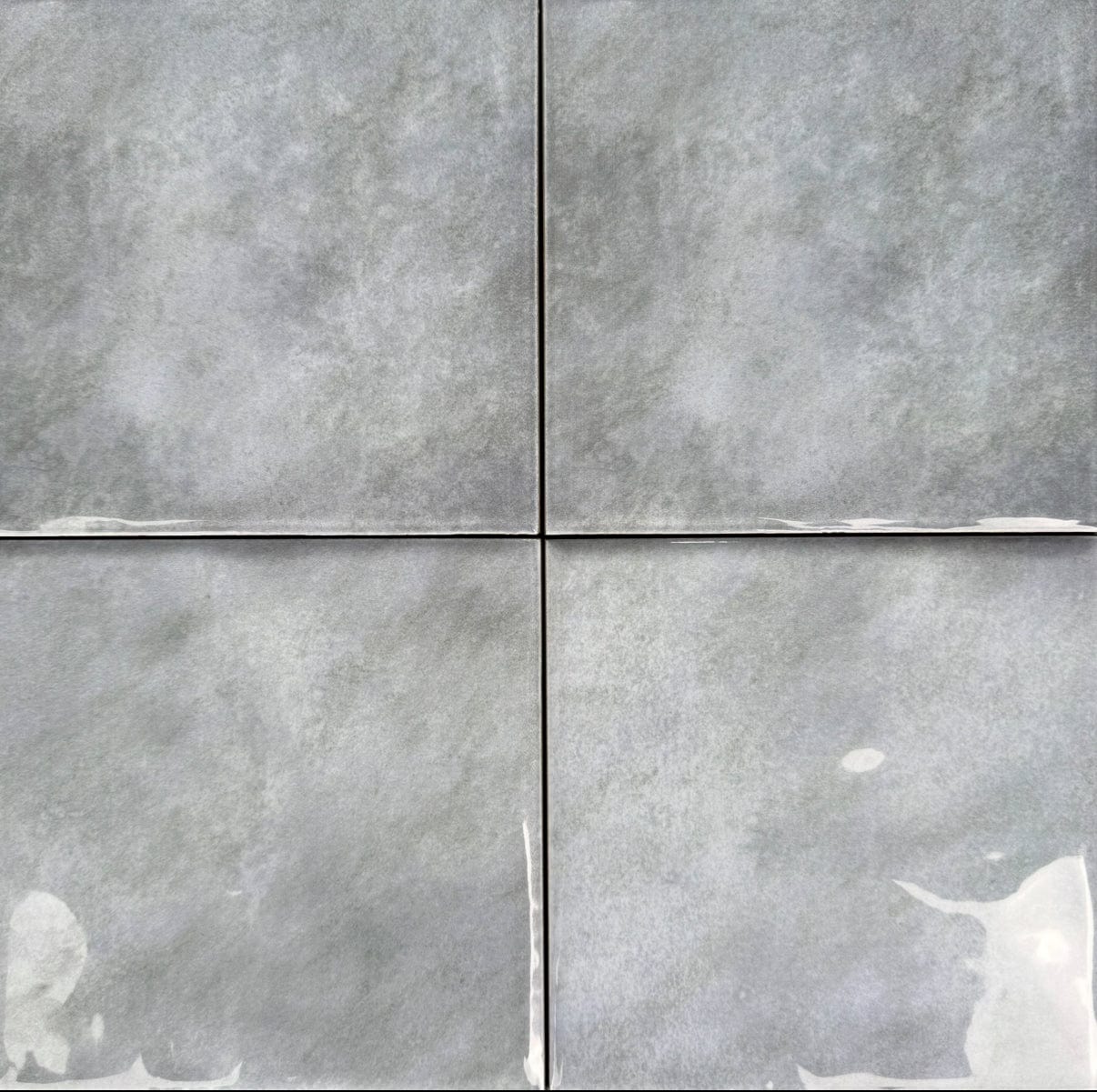Sky Grey Gloss 6x6 Porcelain Pool Tile