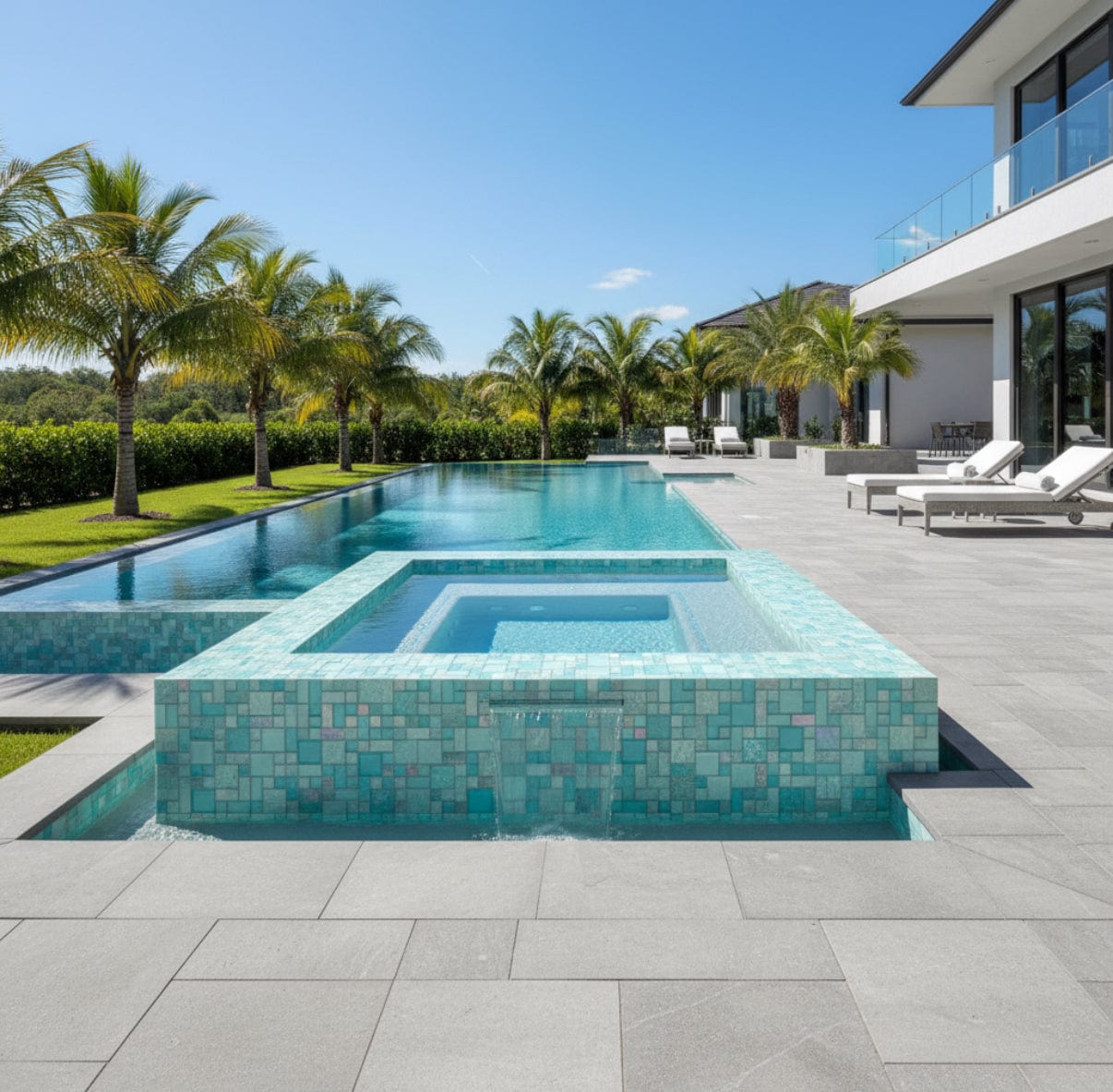 Bahamas Aqua Mix Pool Tile
