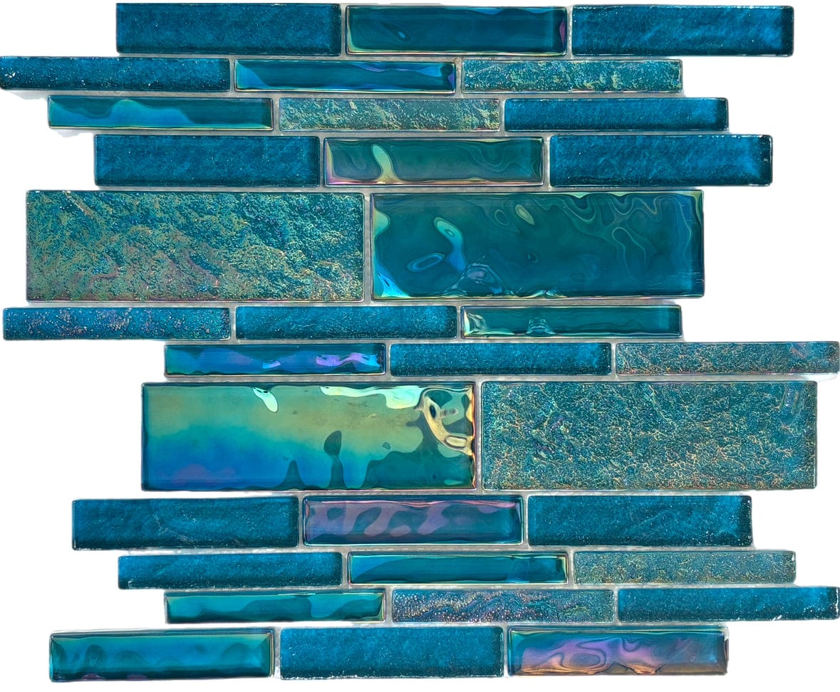 Turquoise Lineal Pool Tiles
