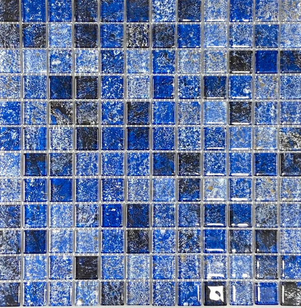 Island Cobalt Glass Tile 1X1