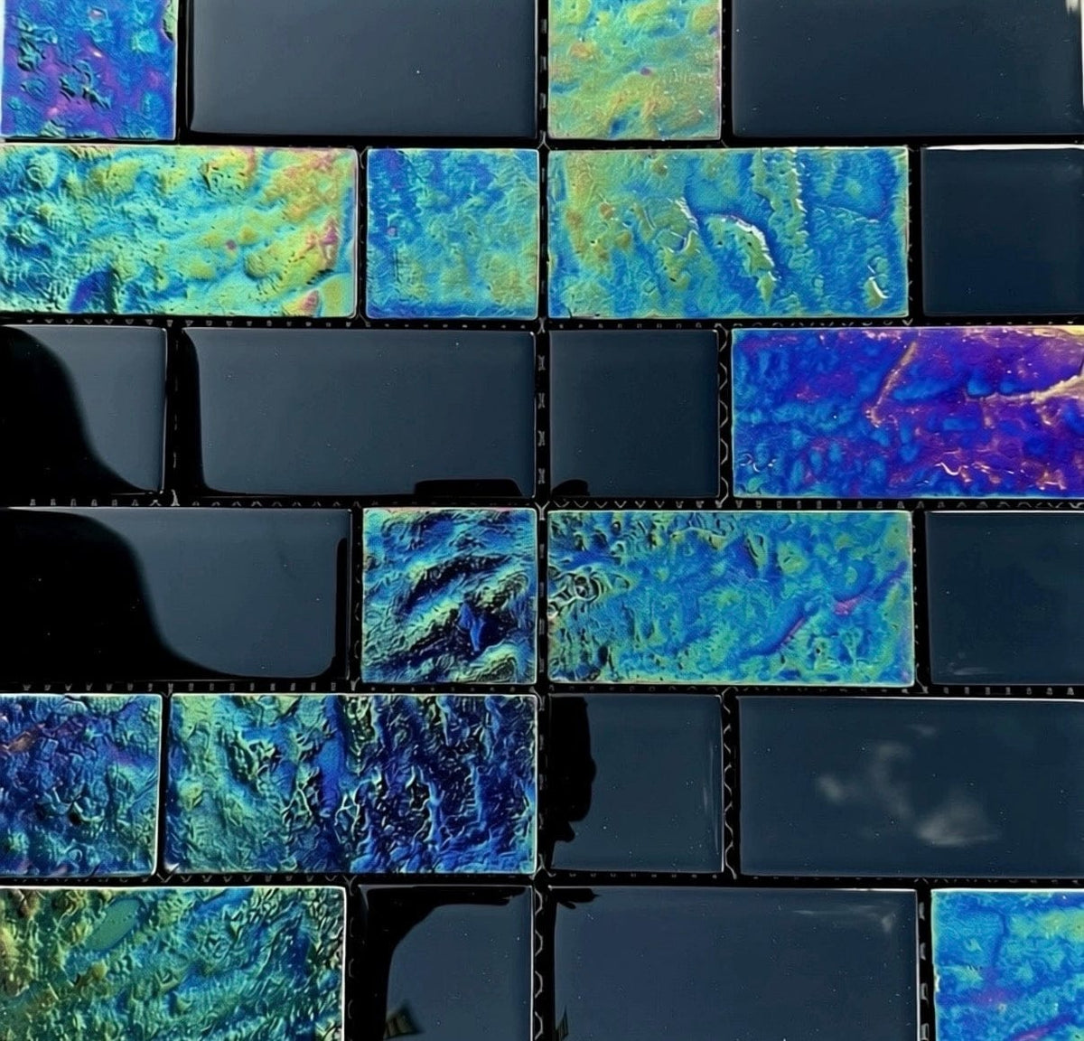Equinox Black 2x4 Tile Twilight - Tiles and Deco