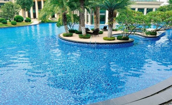 Foggy Niebla Caribe Blend Pool Tile - Tiles and Deco