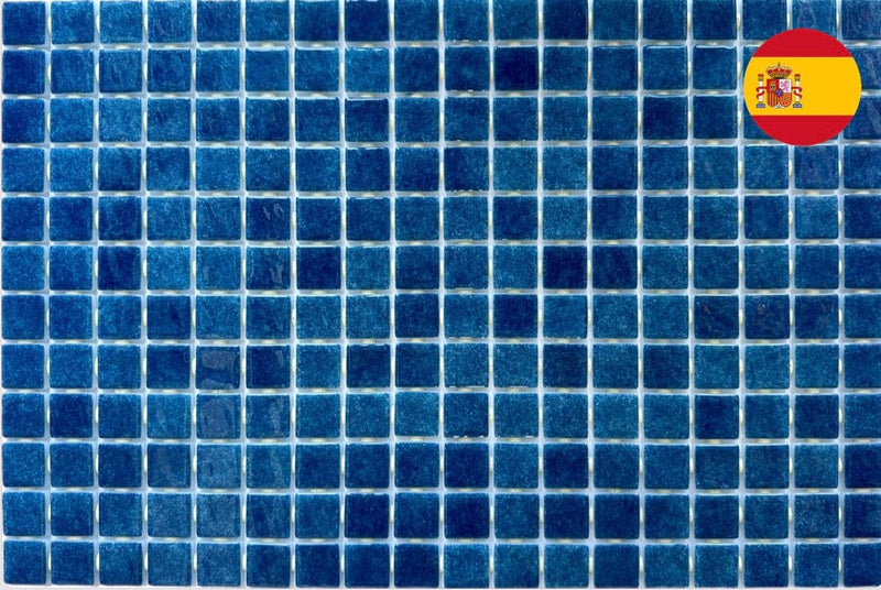 Foggy Nieblas Navy Blue Pool Tile - Tiles and Deco