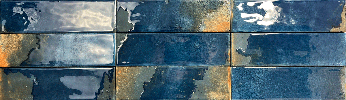 Granadella Marino 2.5" x 8.8" High-Gloss Premium Porcelain Subway Tile - Tiles and Deco