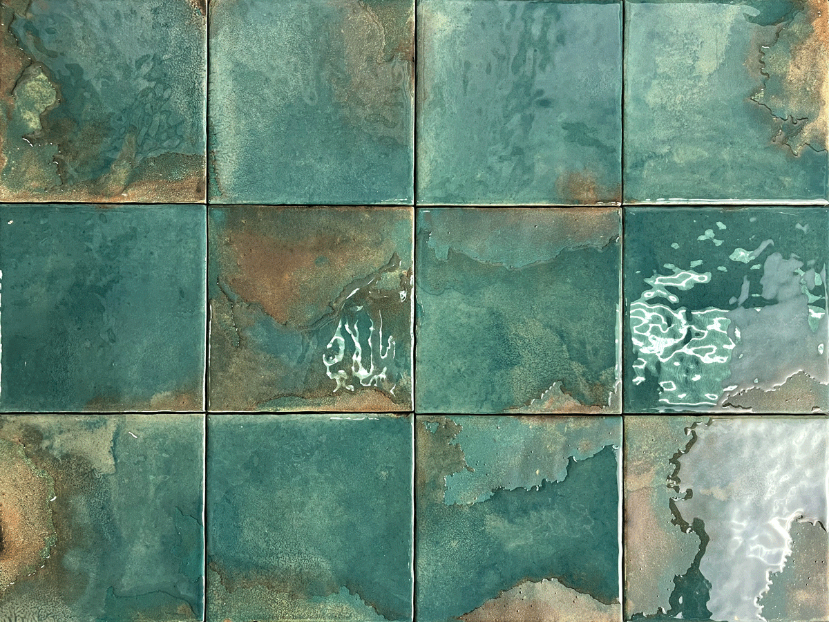 Granadella Esmeralda 4.5" x 4.5" High-Gloss Premium Porcelain Square Tile - Tiles and Deco