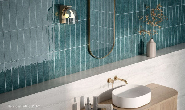 Harmony Blue Indigo 3"x12" Wall Tile