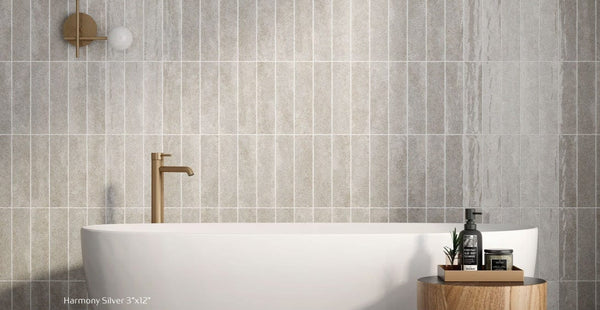 Harmony Silver 3"x12" Wall Tile