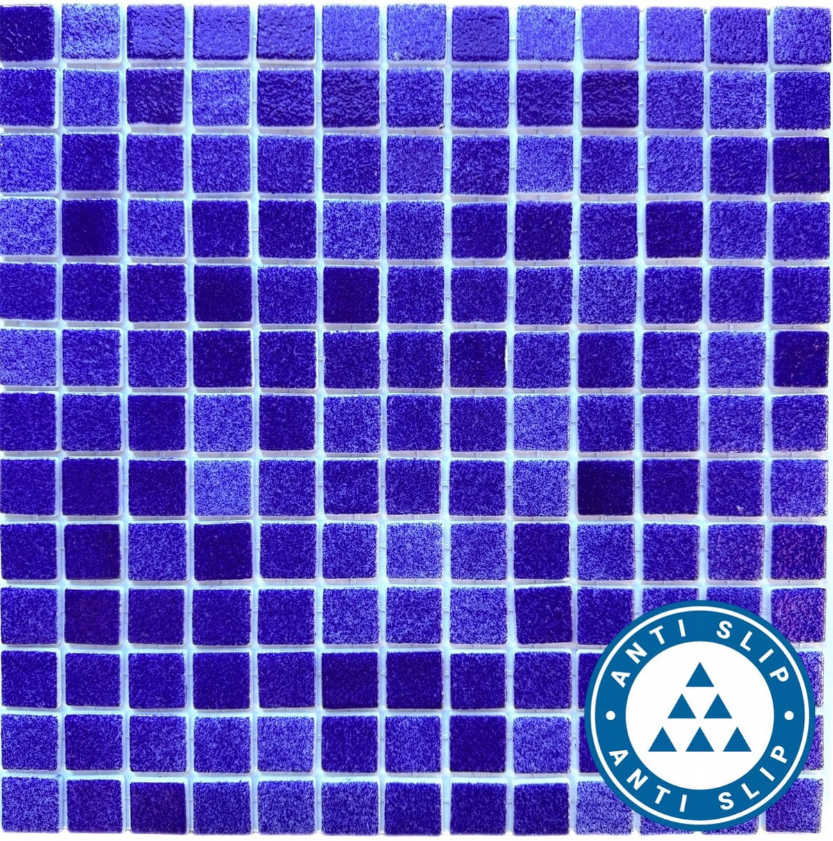 Foggy Nieblas Azul Fuerte AntiSlip Finish Pool Tile - Tiles and Deco