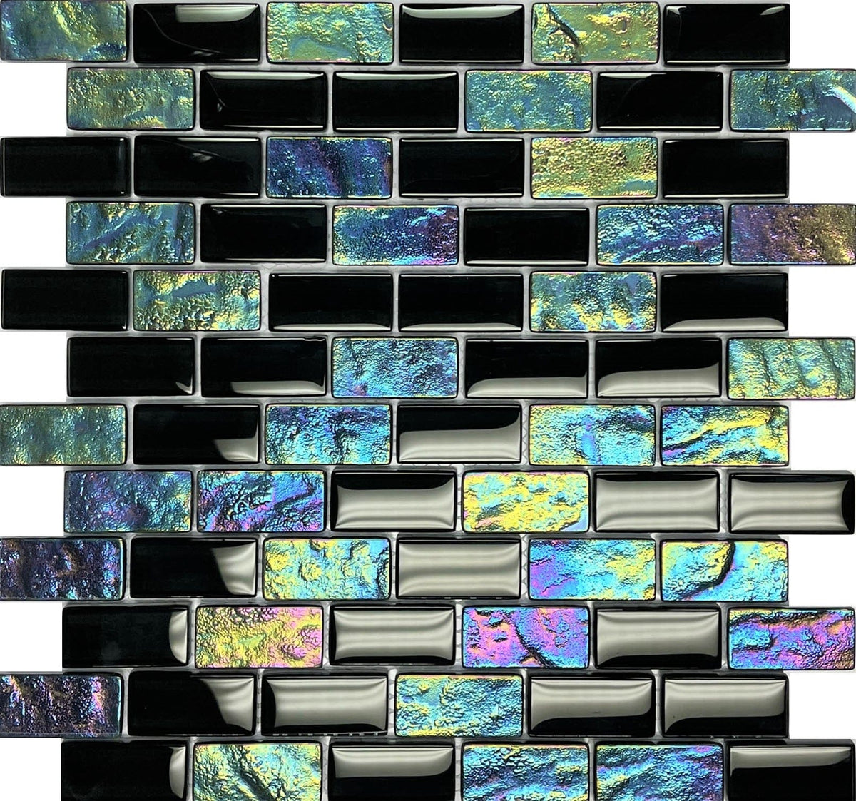 Equinox Black Pool Tile - 100% Glass
