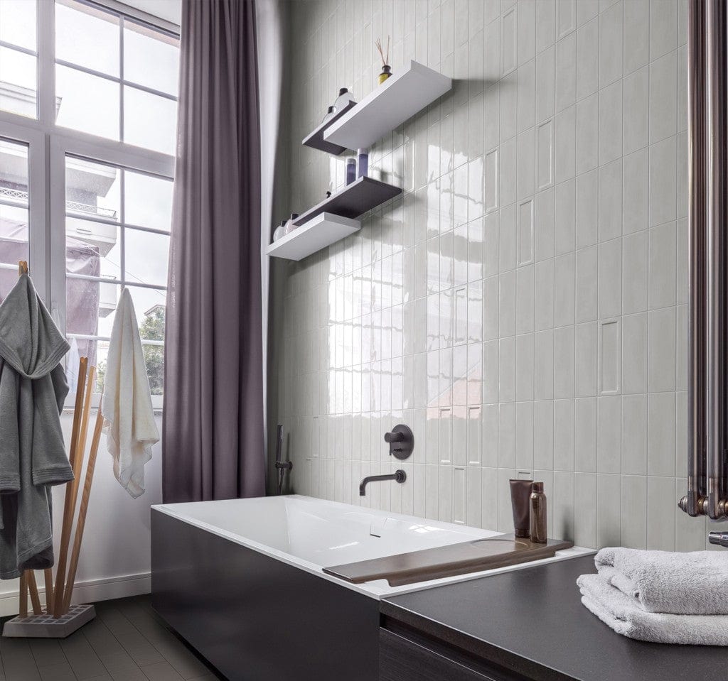 Island Frame White Wall Tile