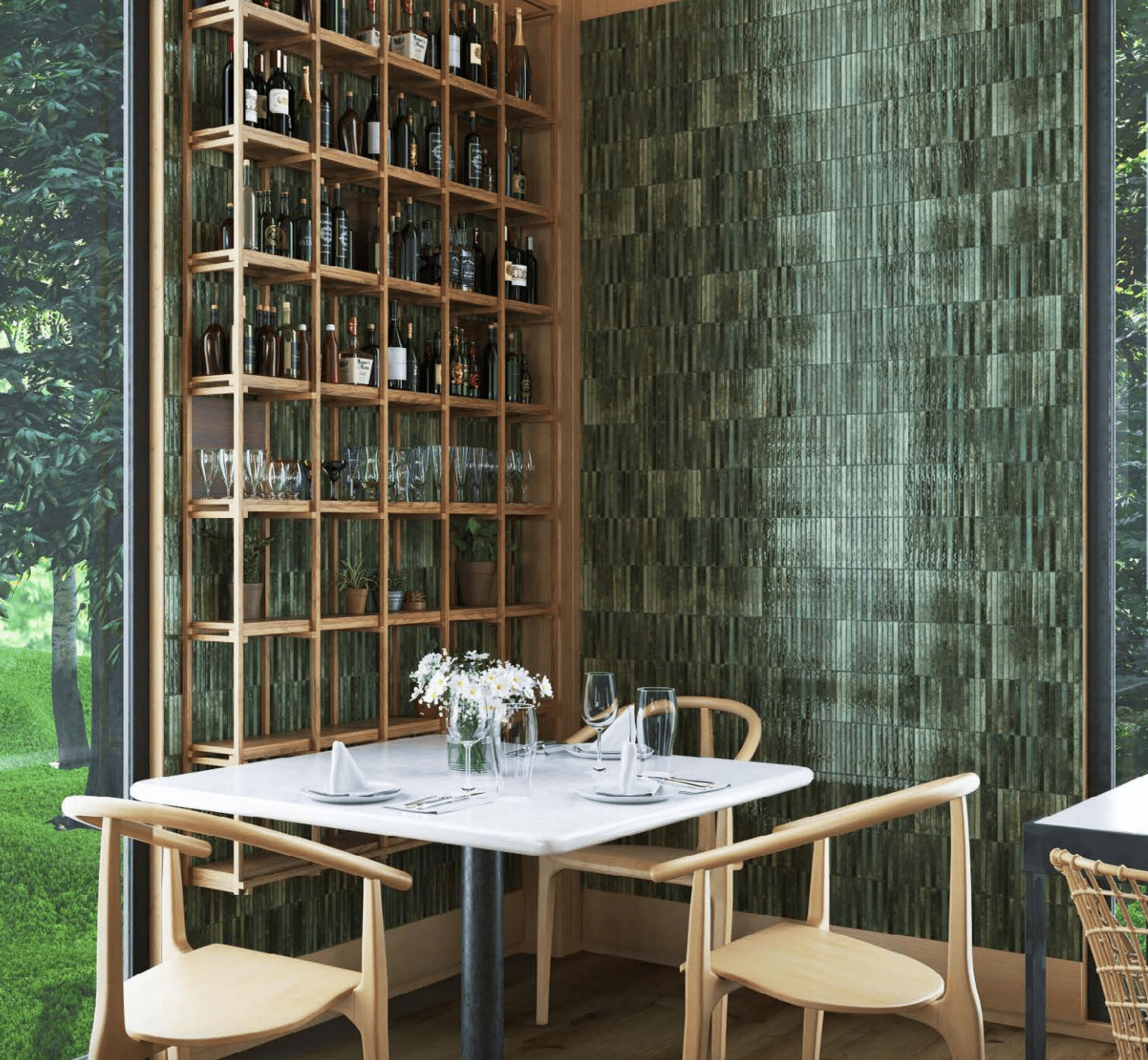 KitKat Ribbon Grass Porcelain Tile