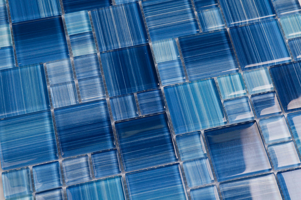 Horizon Blue Square Tile – Modern Ceramic Wall Tile