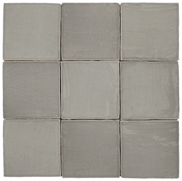 St Tropez Grey Handmade Subway Ceramic Tile 5x5 - Tiles and Deco