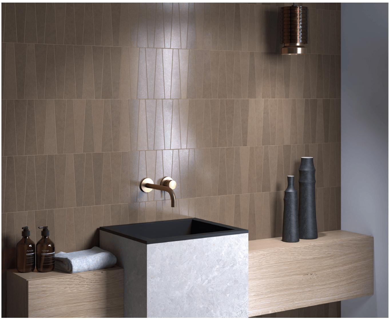 BAMBOO CHOCOLATE 2.5X9 Porcelain Tile