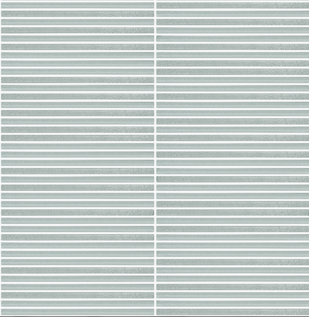 LUX Smoke 12"x12" Fluted Recycled Glass Wall Mosaic