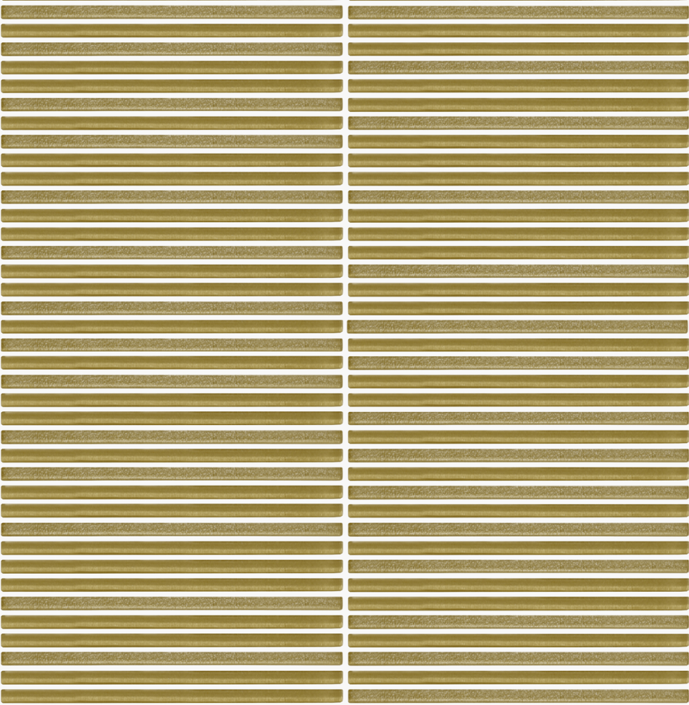 LUX Bronze 12"x12" Fluted Recycled Glass Wall Mosaic