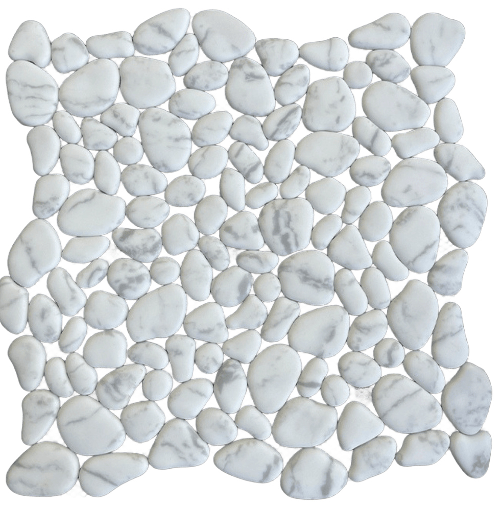 PEBBLES C/G Recycled Glass Mosaic Tile - Tiles and Deco