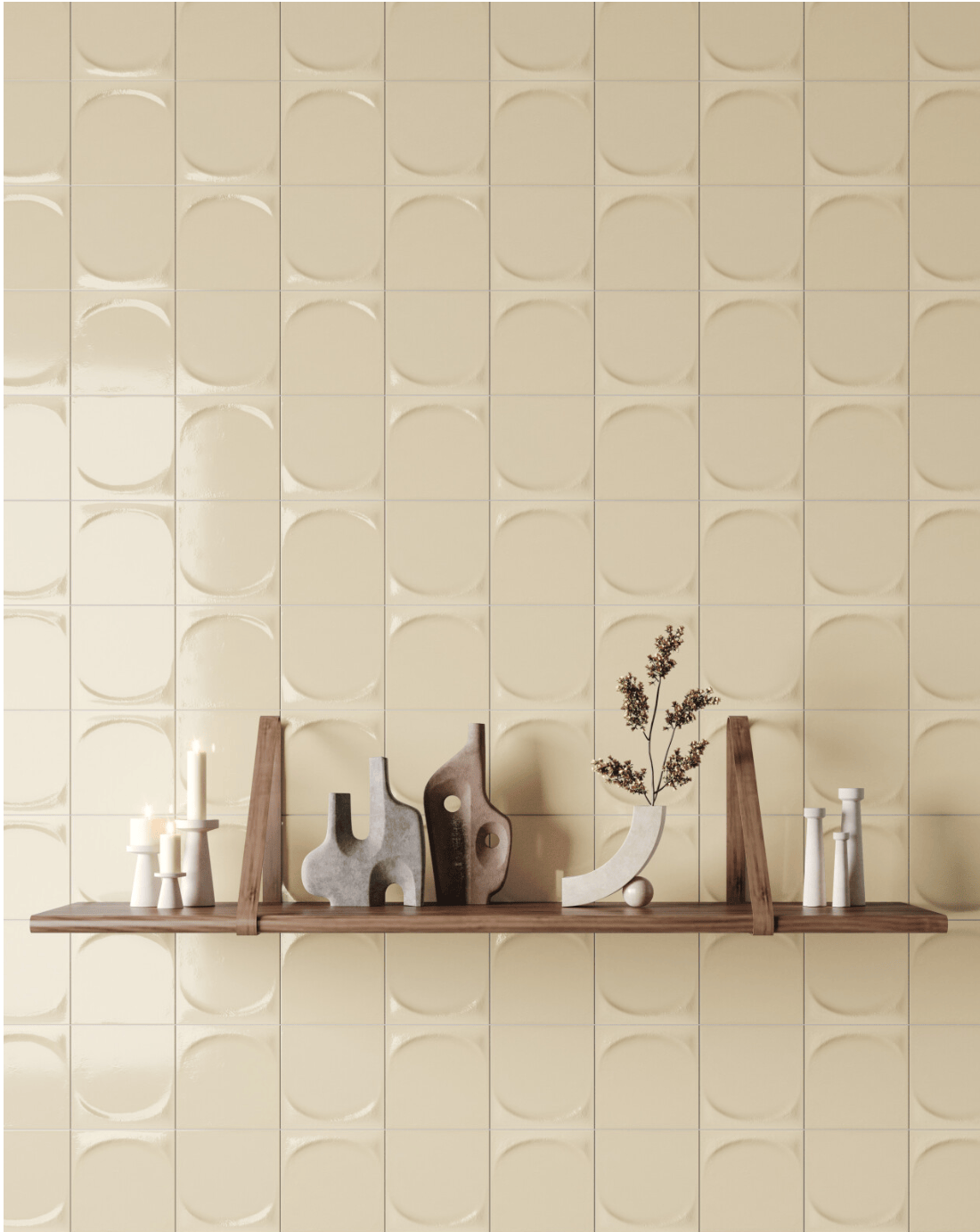 DRIP SAND 5X5 Glazed Porcelain Tile