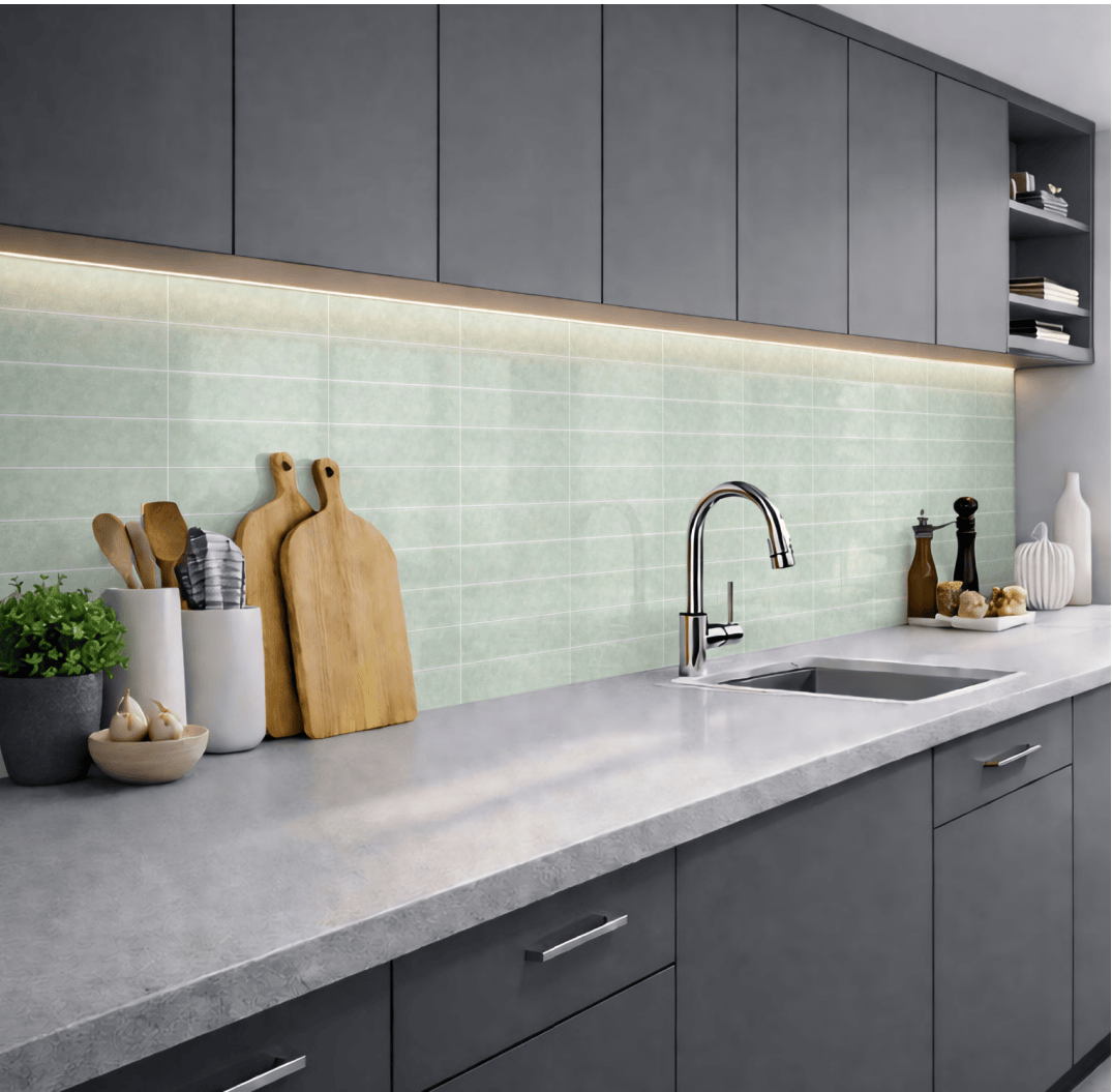 LUX Crystal 3"x12" Recycled Glass Wall Tile