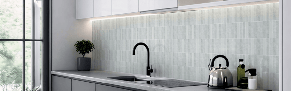 LUX Halo 12"x12" Stacked Recycled Glass Wall Mosaic