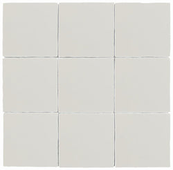 St Tropez White Handmade Subway Ceramic Tile 5x5 - Tiles and Deco