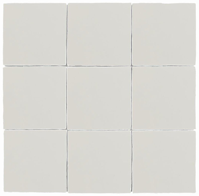 St Tropez White Handmade Subway Ceramic Tile 5x5 - Tiles and Deco