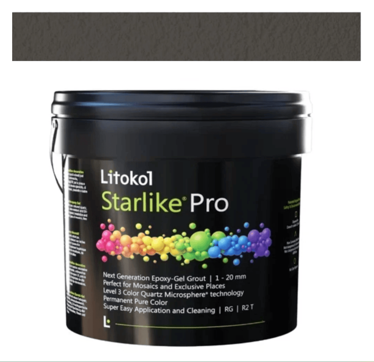 STARLIKE PRO 25 TERRA CARBONIZZATA, 5.5LB PAIL - TILE GROUT - Tiles and Deco