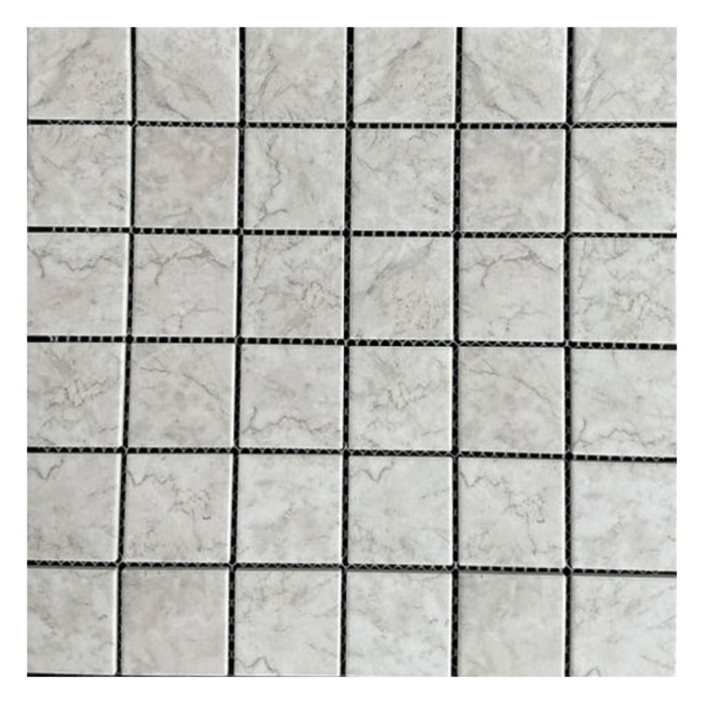 MATTE TAUPE SQUARE 2X2 Matte Porcelain Mosaic Tile - Tiles and Deco