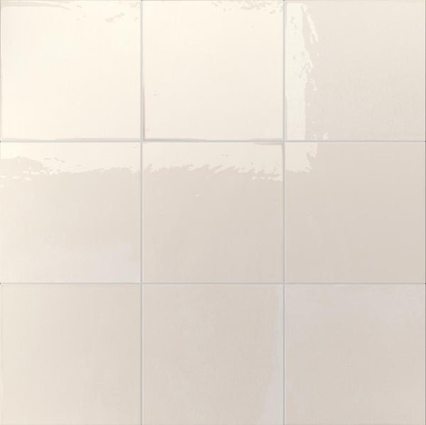 Cement Bone 6x6 Porcelain Gloss - $11.97 / SQFT