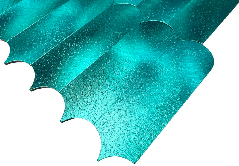 Feather Green Peel and Stick Aluminum DIY Mosaics - Tiles and Deco
