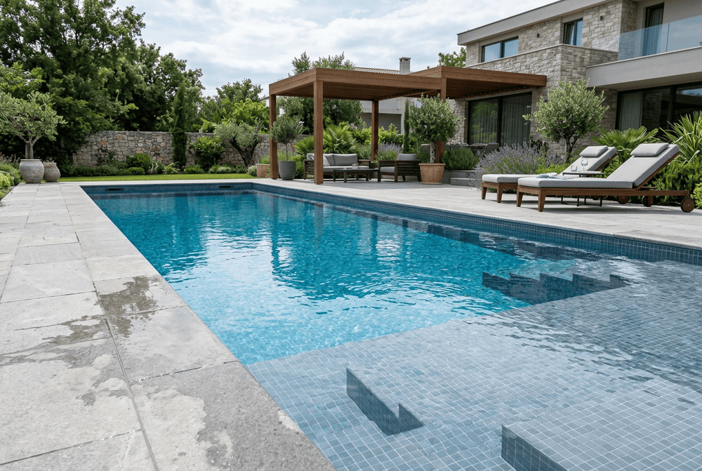 Gray Pool Tiles