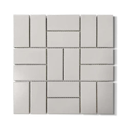 Light Mink Crosshatch Matte 2"x4" - Tiles and Deco