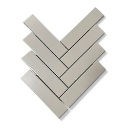 Light Mink Herringbone Matte 2"x8" - Tiles and Deco