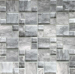 Rock Grey Mix tile can be use in Pool, Spas, Waterlines, Walls, Bathrooms, Showers, and Backsplash - Tiles and Deco