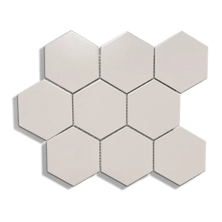 Light Mink Hexagon Matte 3" x 3.5" - Tiles and Deco