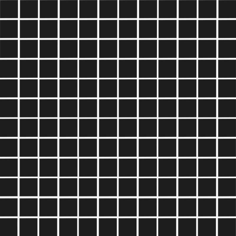 Squares Black 1"X1" - Tiles and Deco