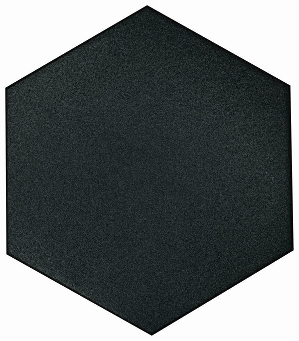 Casablanca Solid Black Hexagon Tile 8″x 9″ - Tiles and Deco