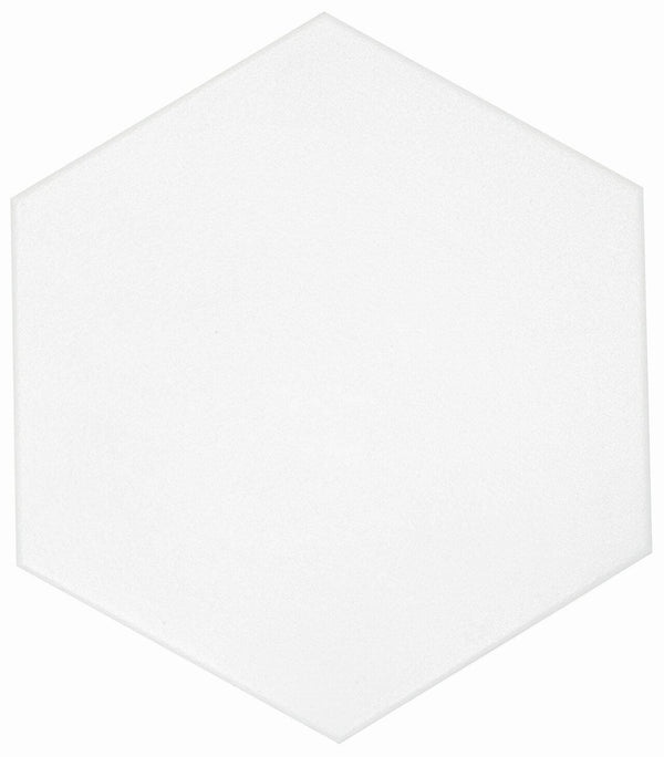 Casablanca Solid White Hexagon Tile 8″x 9″ - Tiles and Deco