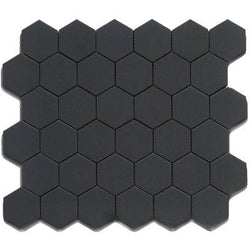 Mosaics Black 2x2 Hexagon 12x12 - Tiles and Deco