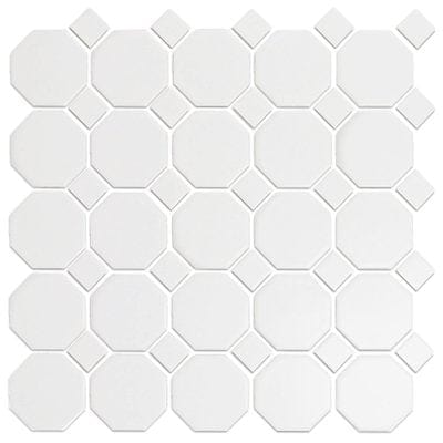 Snow White Octagon 12x12 - Tiles and Deco