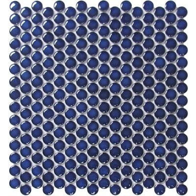 Mosaics Cobalt Penny Round 12x12 - Tiles and Deco