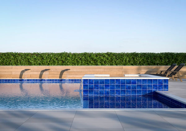 Cobalt Porcelain Tile 6" x 6" - Blue Pool Tile - Tiles and Deco