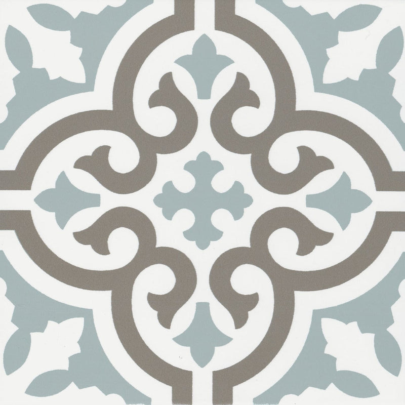 Casablanca Aqua Tile 8″x 8″ - Tiles and Deco