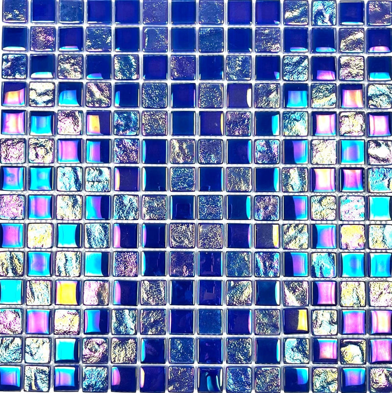 Glare Cobalt Square Tile - Tiles and Deco