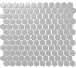 Mosaics Gray 1x1 Hexagon 12x12 - Tiles and Deco